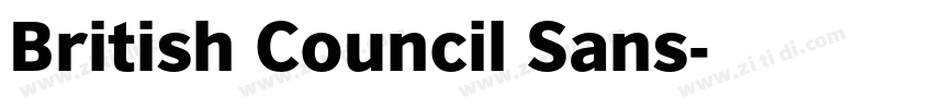 British Council Sans字体转换